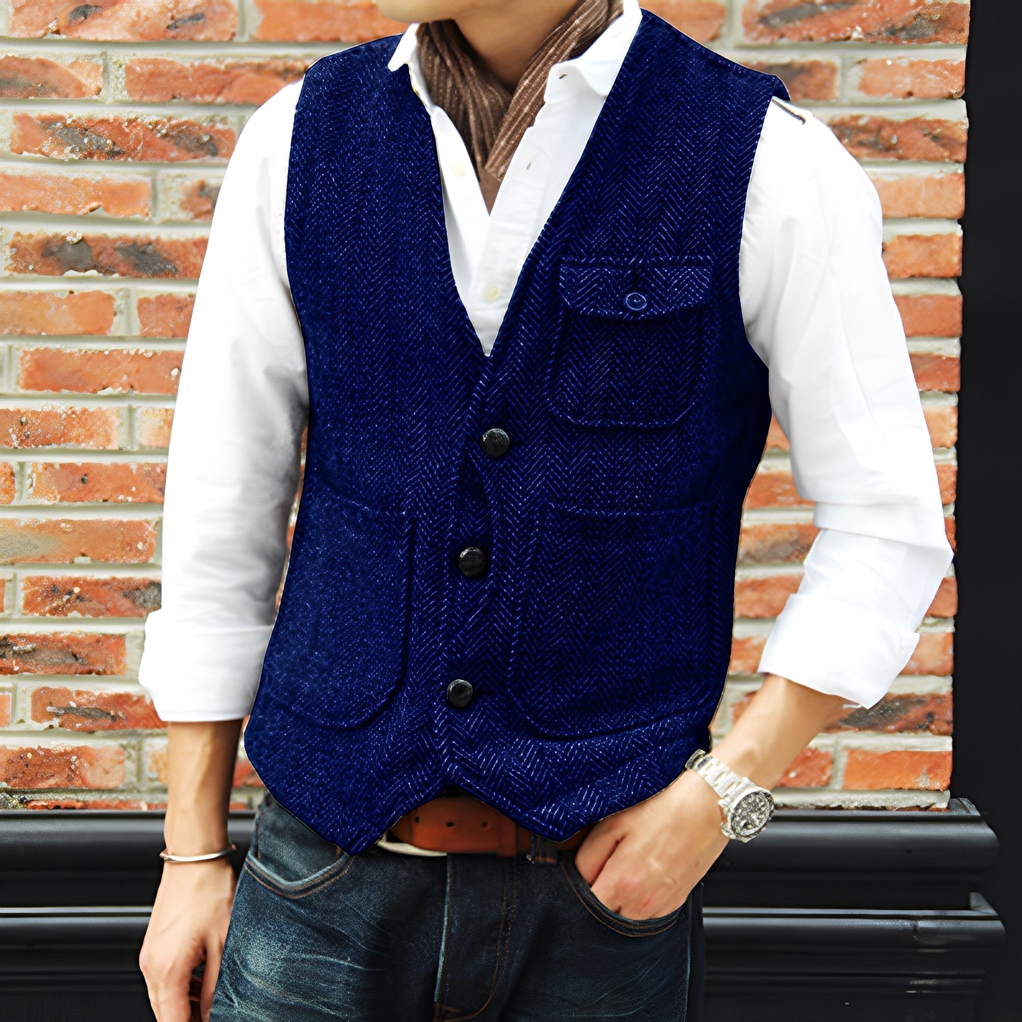 Matthew - Manteau élégant en tissu texturé