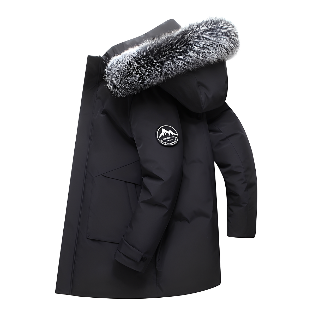 Crosby - Doudoune avec capuche en fourrure pour hommes