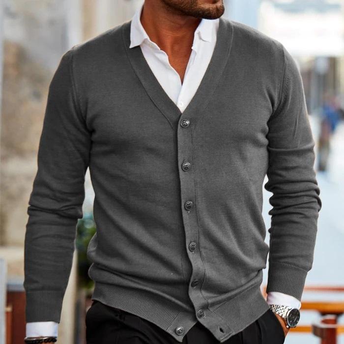 Aamir - Cardigan en maille pour homme – Confort et style intemporel