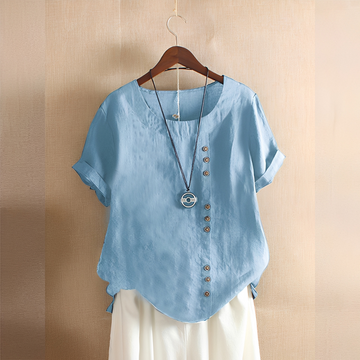Corrine - Classique, ample chemise en lin pour femmes