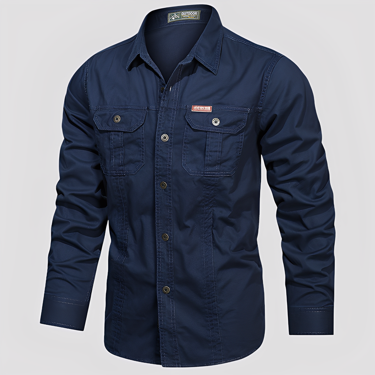Ranulph - Chemise Cargo à Manches Longues pour Hommes