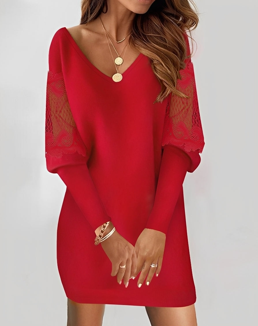 Gabriella - Robe courte chic à manches longues pour femmes