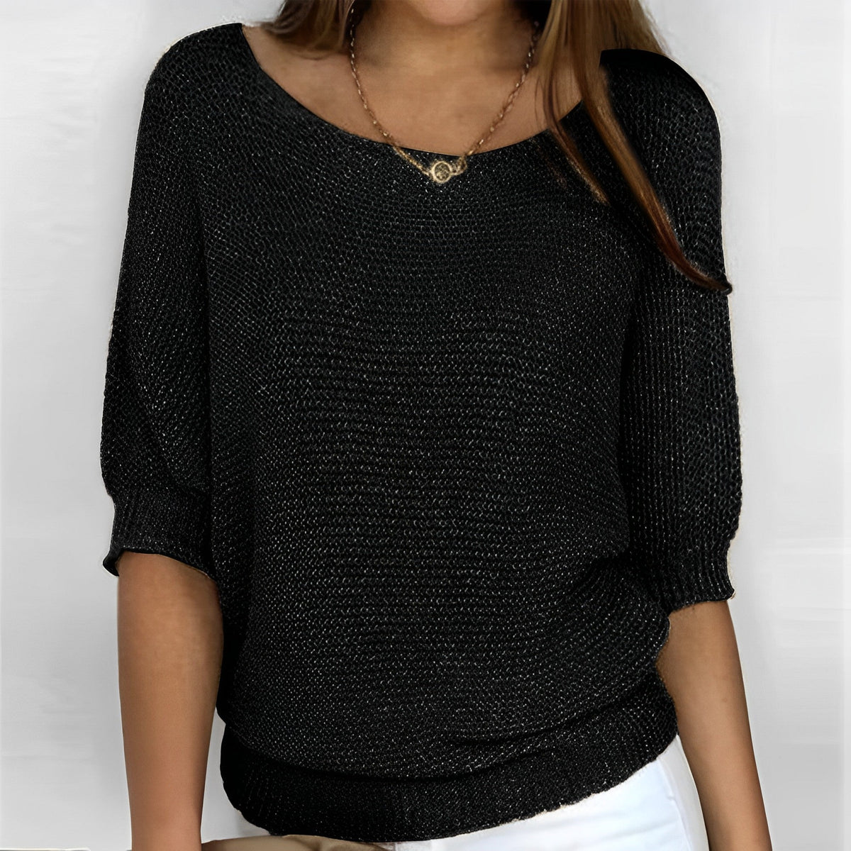 Leonie - Pull tendance à col rond