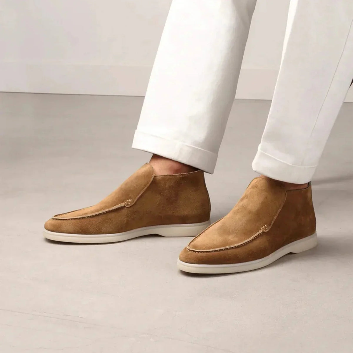 Kristopher - Luxueux doux mocassins en daim