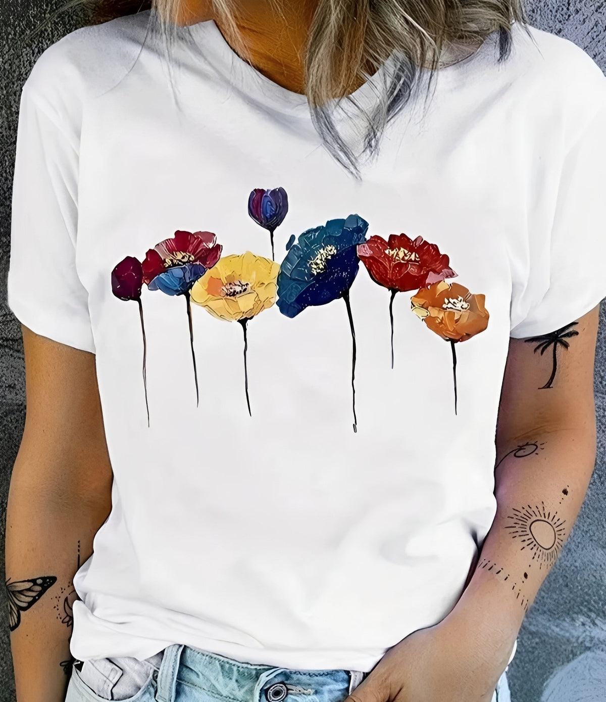 Julia - T-shirt stylé avec imprimé pour femmes
