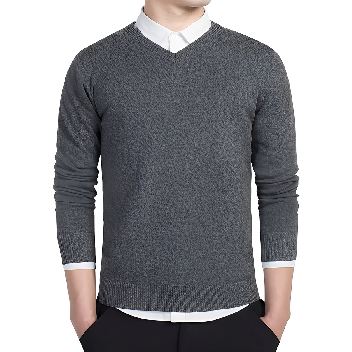 Tom - Pull doux avec col en V