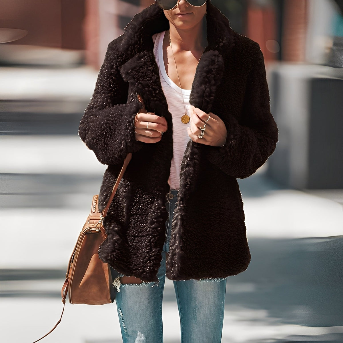 Catharine - Veste en polaire épaisse et stylée pour femmes
