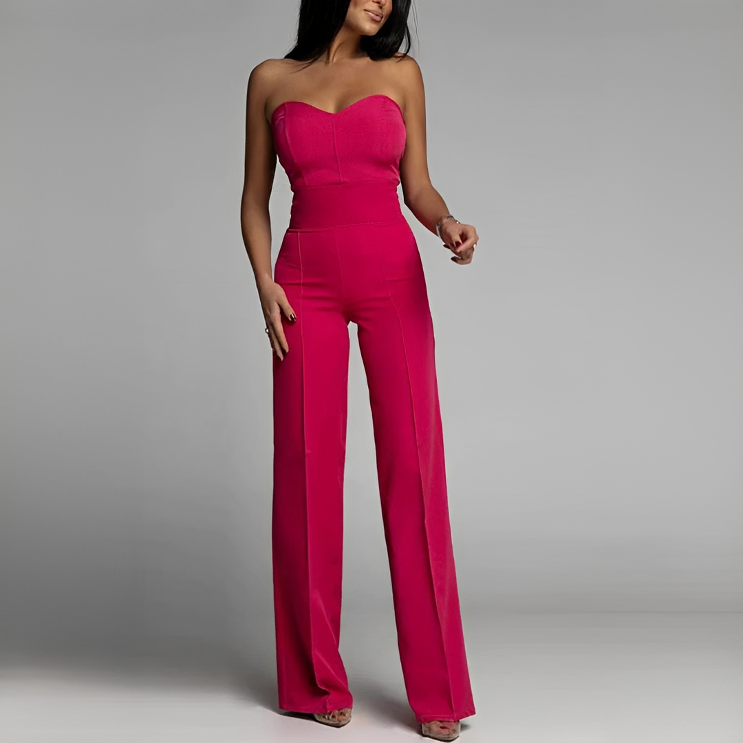Meriam - Combinaison sans bretelles chic pour femme