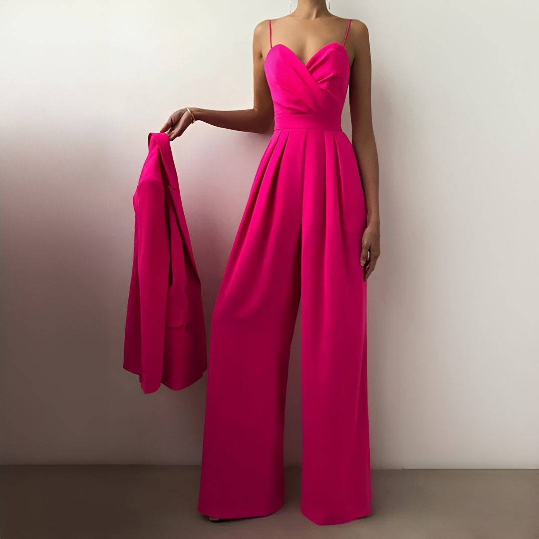 Glysha - Combinaison chic à jambes larges pour femme