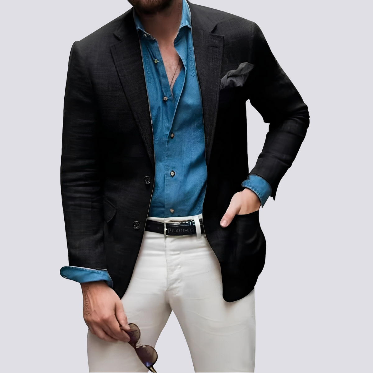 Glenn - Veste raffinée pour hommes avec boutons