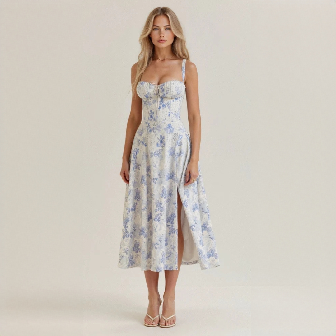 Liana - Robe midi élégante