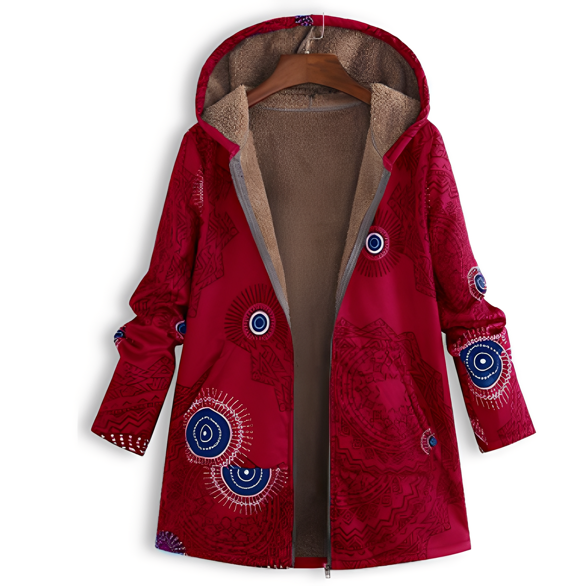 Olyvia - Veste vintage à motif pour femmes