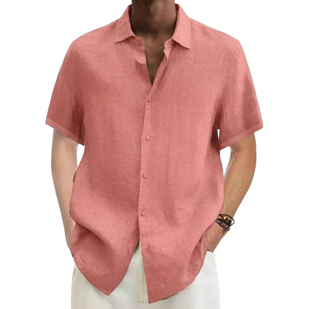 Aamon - Chemise d'été aérée pour homme
