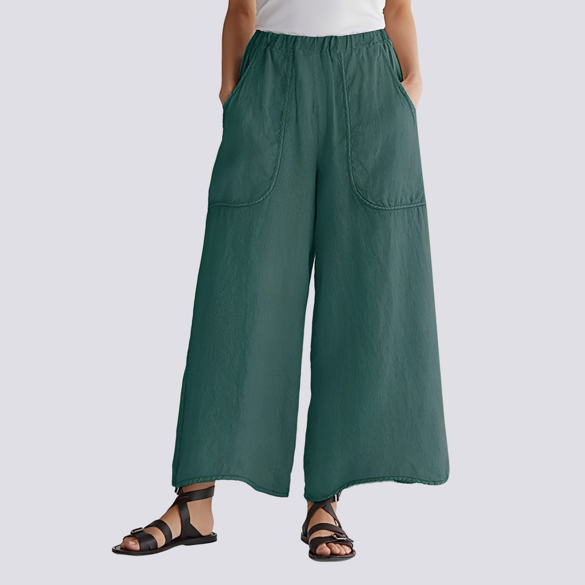 Angela - Pantalon large décontracté pour femmes
