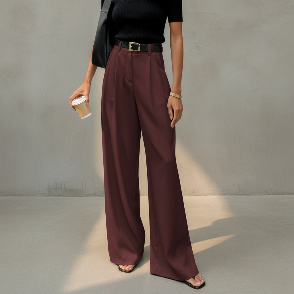 Marlene - Pantalon chic à jambes larges