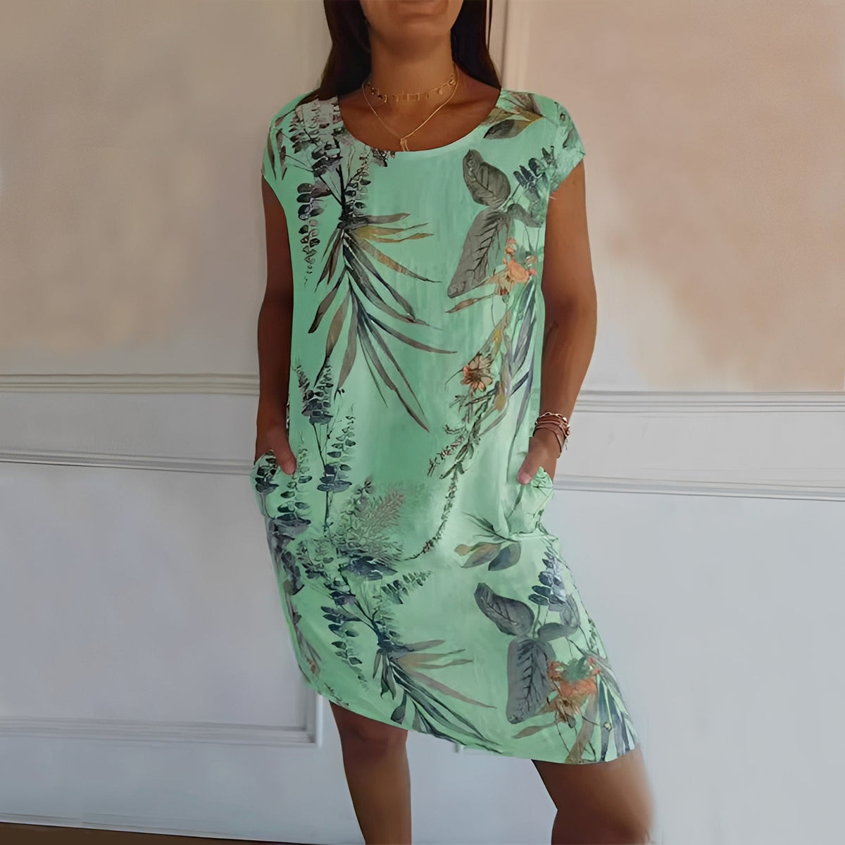 Katherine - Robe large imprimée pour femmes
