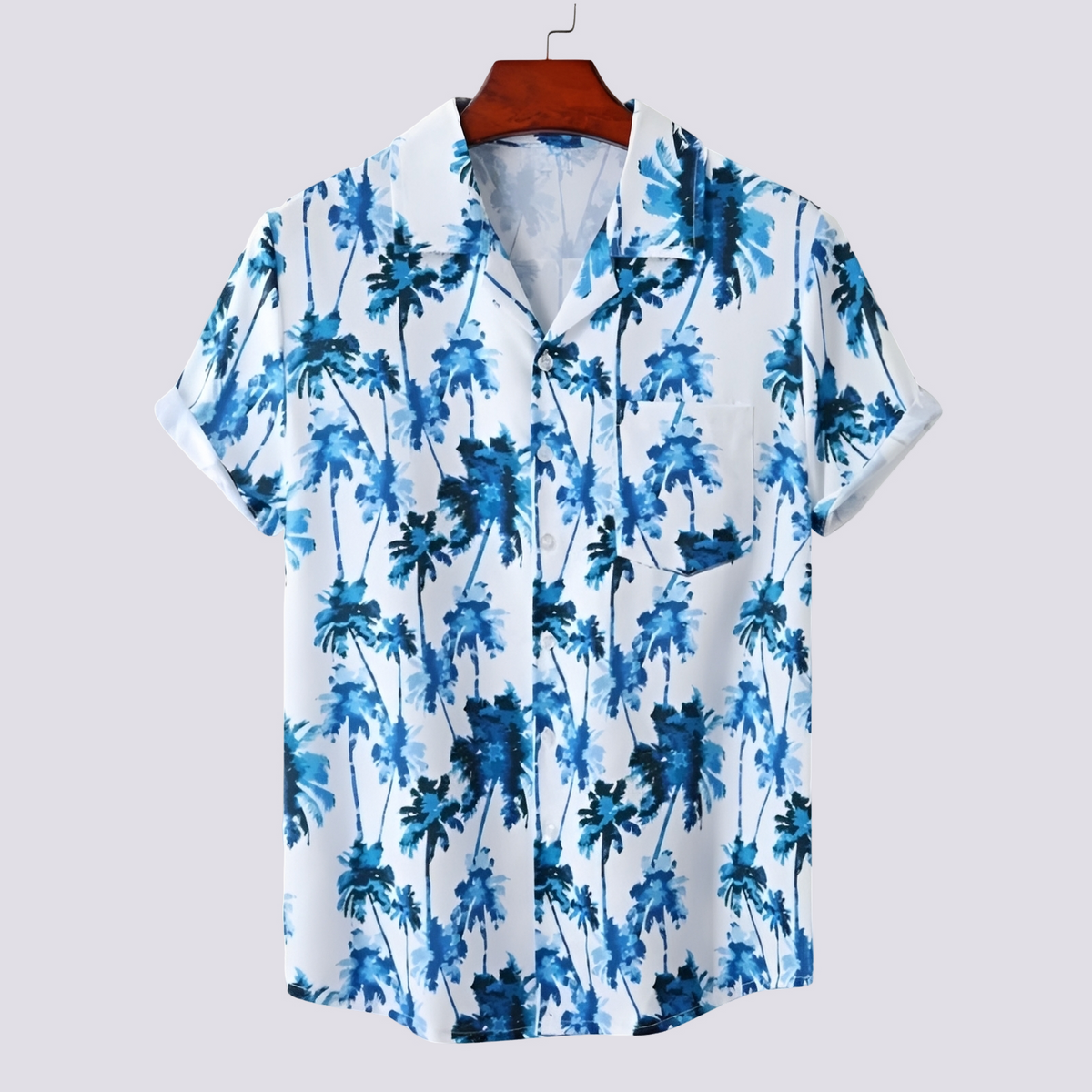 Ronan - Chemise homme chic avec motif hawaïen