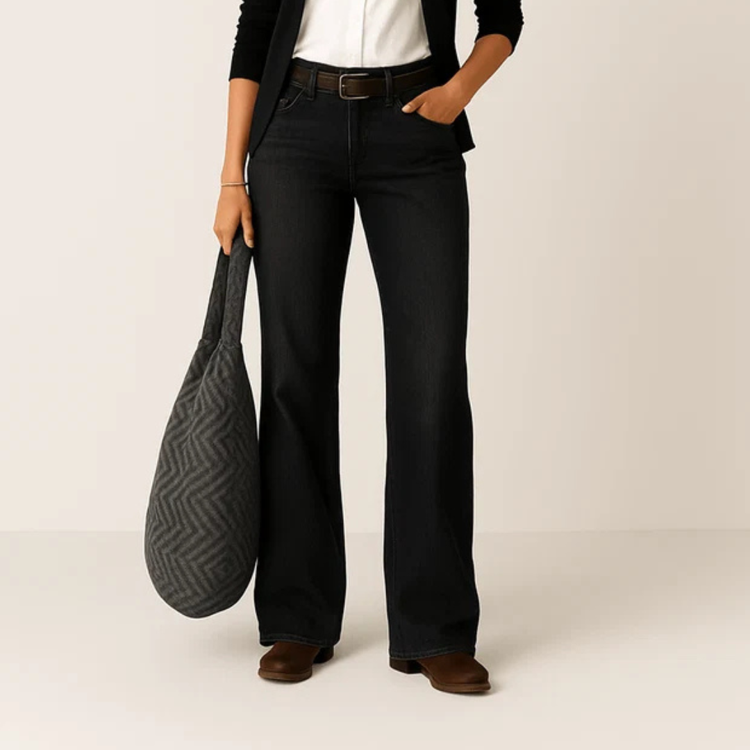Majken - Pantalon chic à jambes larges