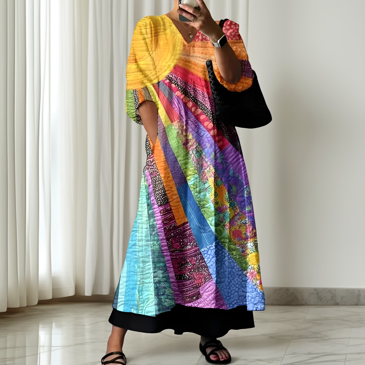 Zanna - Robe colorée et élégante pour femmes