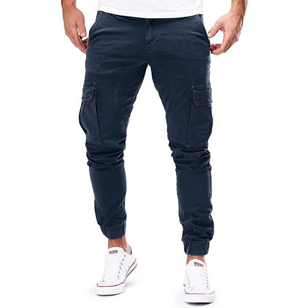Jayden - Pantalon cargo contemporain avec coupe mince