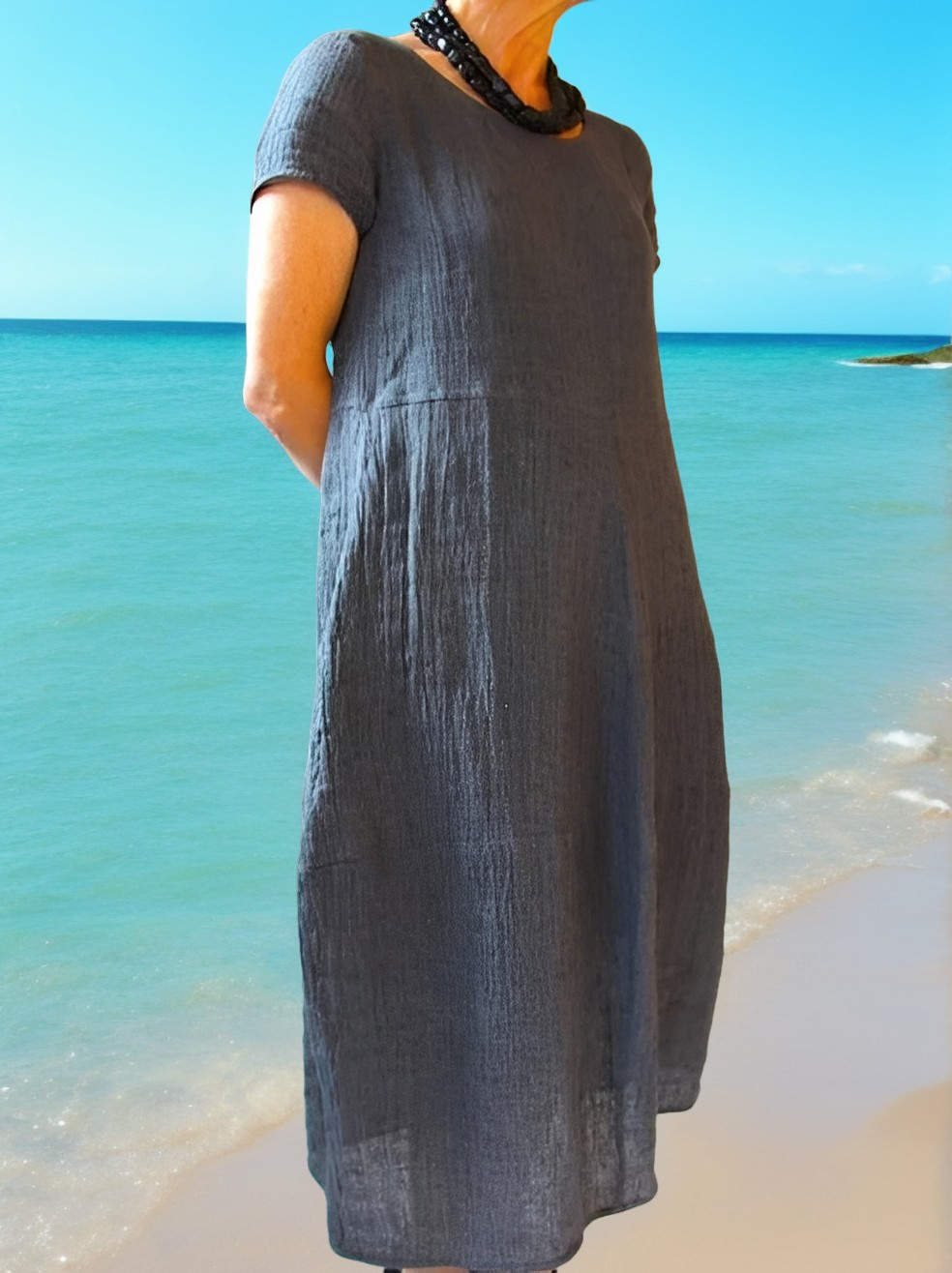 Allie - Robe courte décontractée et ample pour femmes