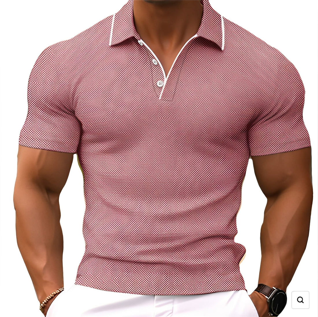 Alvin - Polo ajusté pour hommes