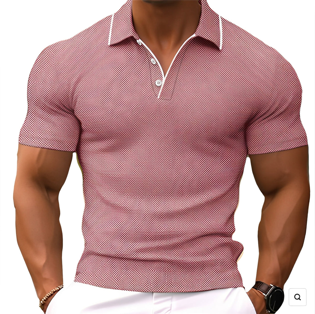 Alvin - Polo ajusté pour hommes