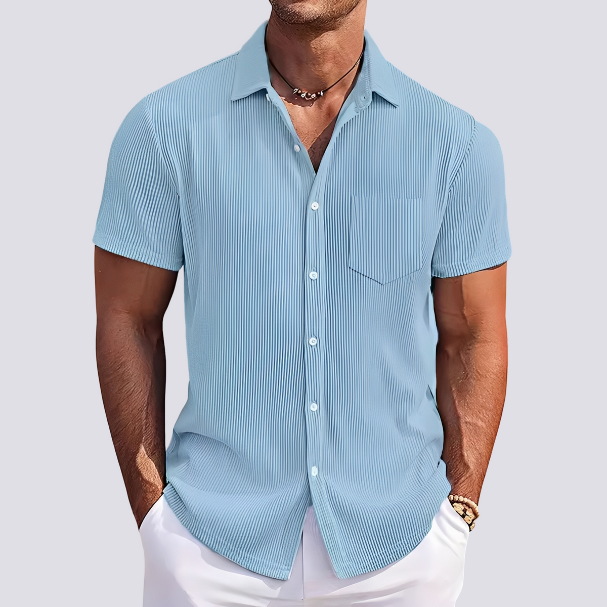 James - Chemise à rayures élégante pour hommes