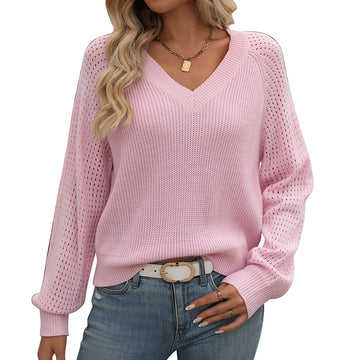 Poppy - Pull chic avec col en V pour femmes