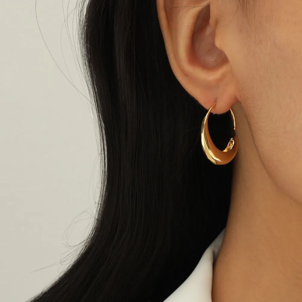 Zeinab – Boucles d'oreilles créoles en or