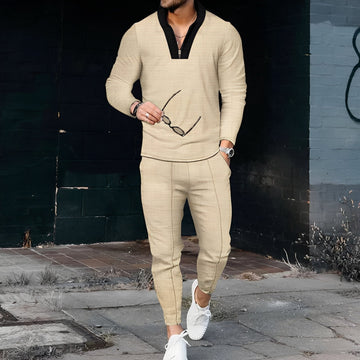 Andrew - Ensemble de sport élégant avec motif texturé pour hommes