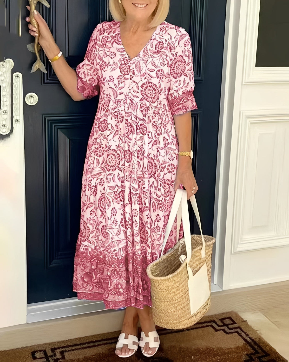 Tess - Robe décontractée à imprimé floral pour femmes