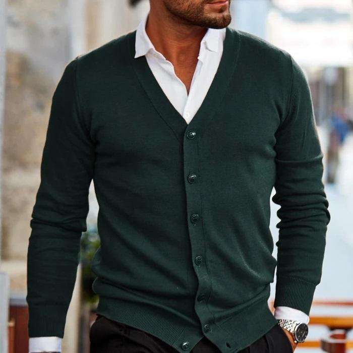 Aamir - Cardigan en maille pour homme – Confort et style intemporel