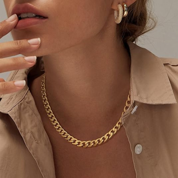 Anabel – Collier avec maillons dorés