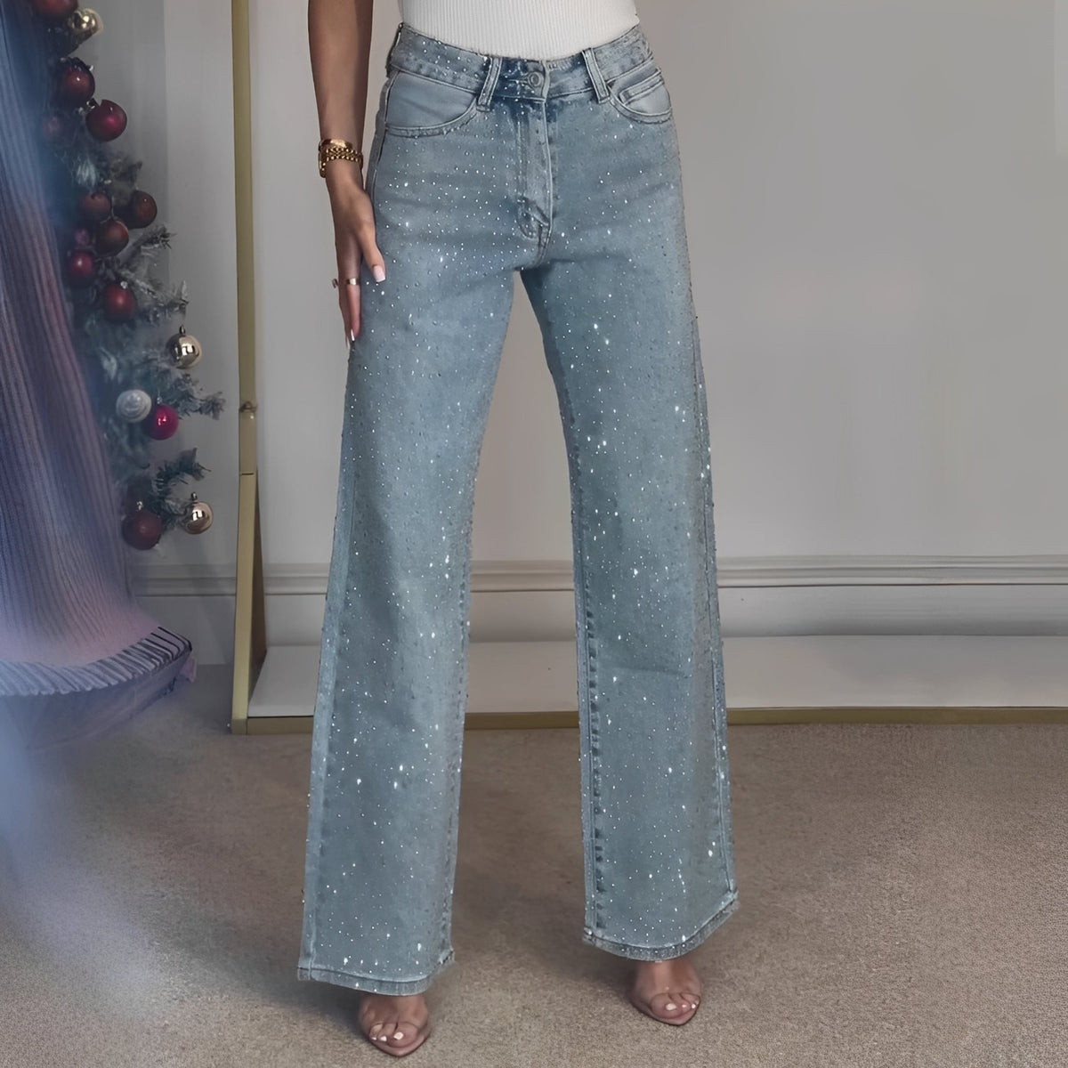 Sandra - Pantalon chic à jambes larges