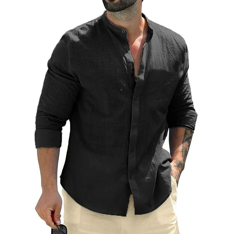 Dominic - Chemise décontractée à manches longues pour hommes