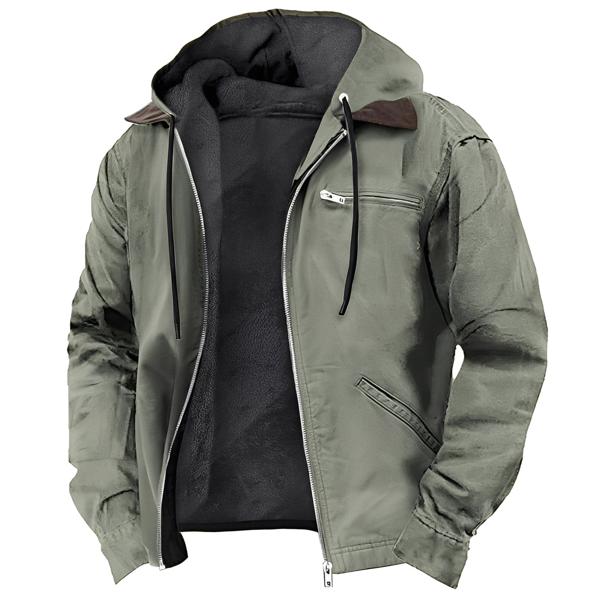 Adrian - Veste chaude d'extérieur avec capuche pour hommes