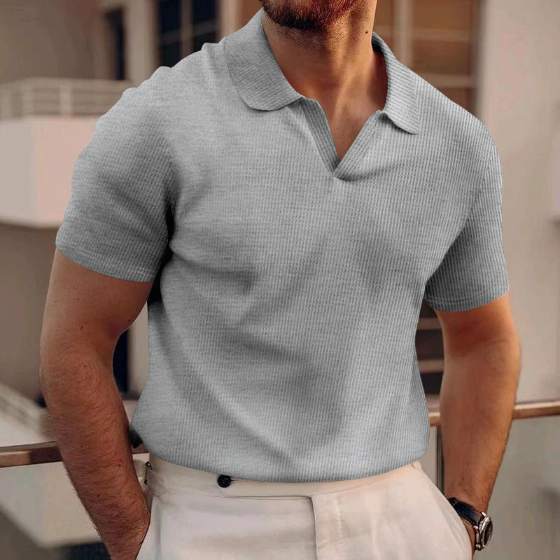 Ollie - Polo gaufré décontracté pour hommes