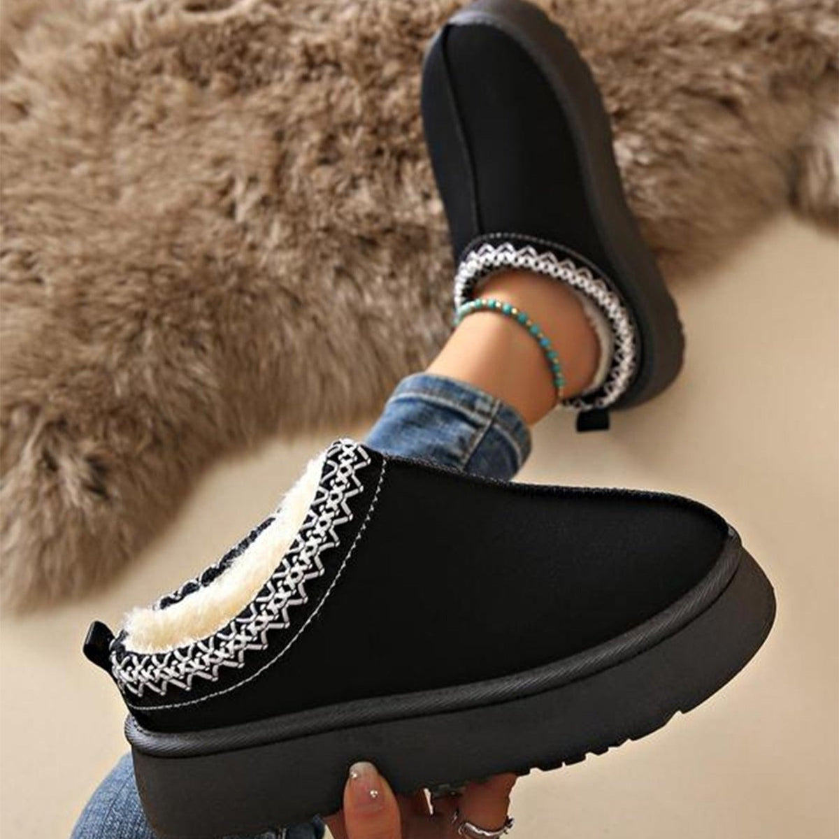 Audrey - Chaussures d'hiver confortables et chaudes