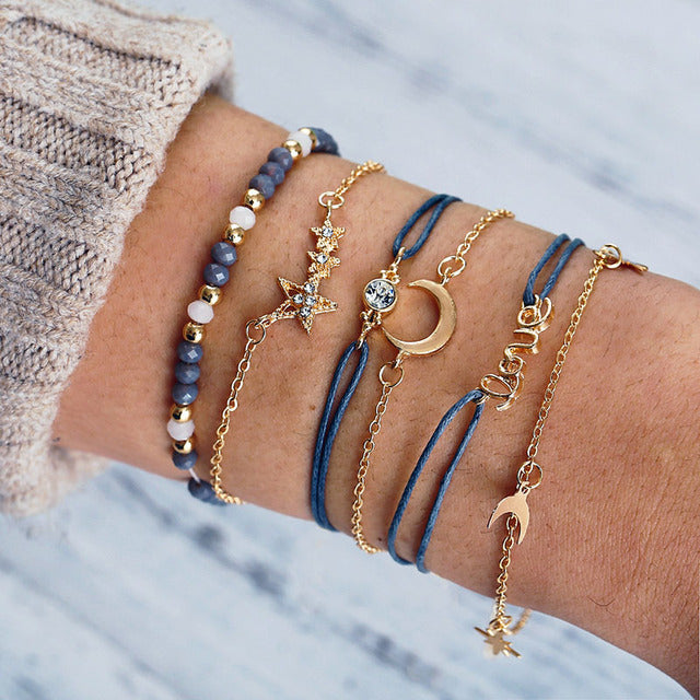Alora – ensemble élégant de bracelets lime