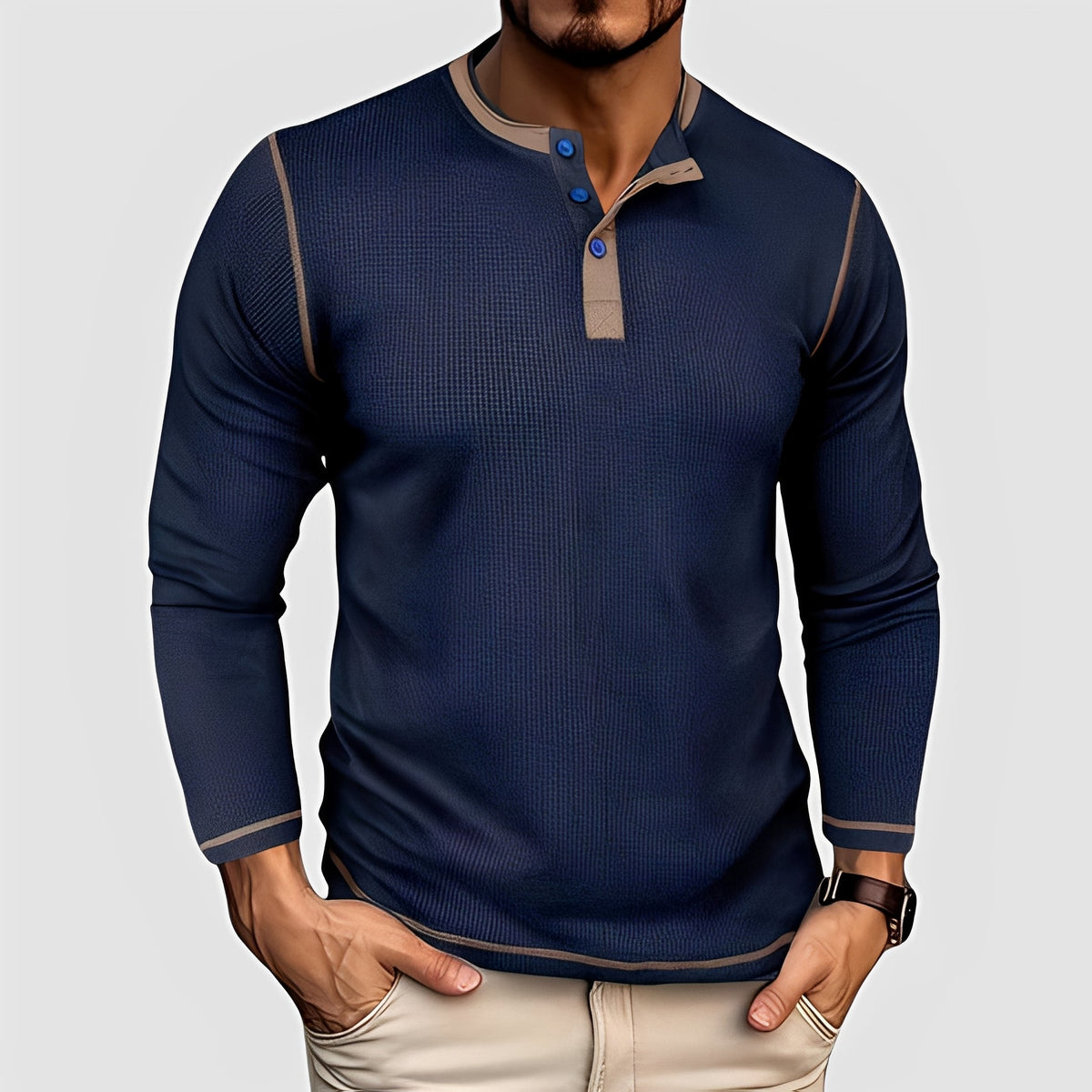Junrey - Chemise d'été légère pour homme