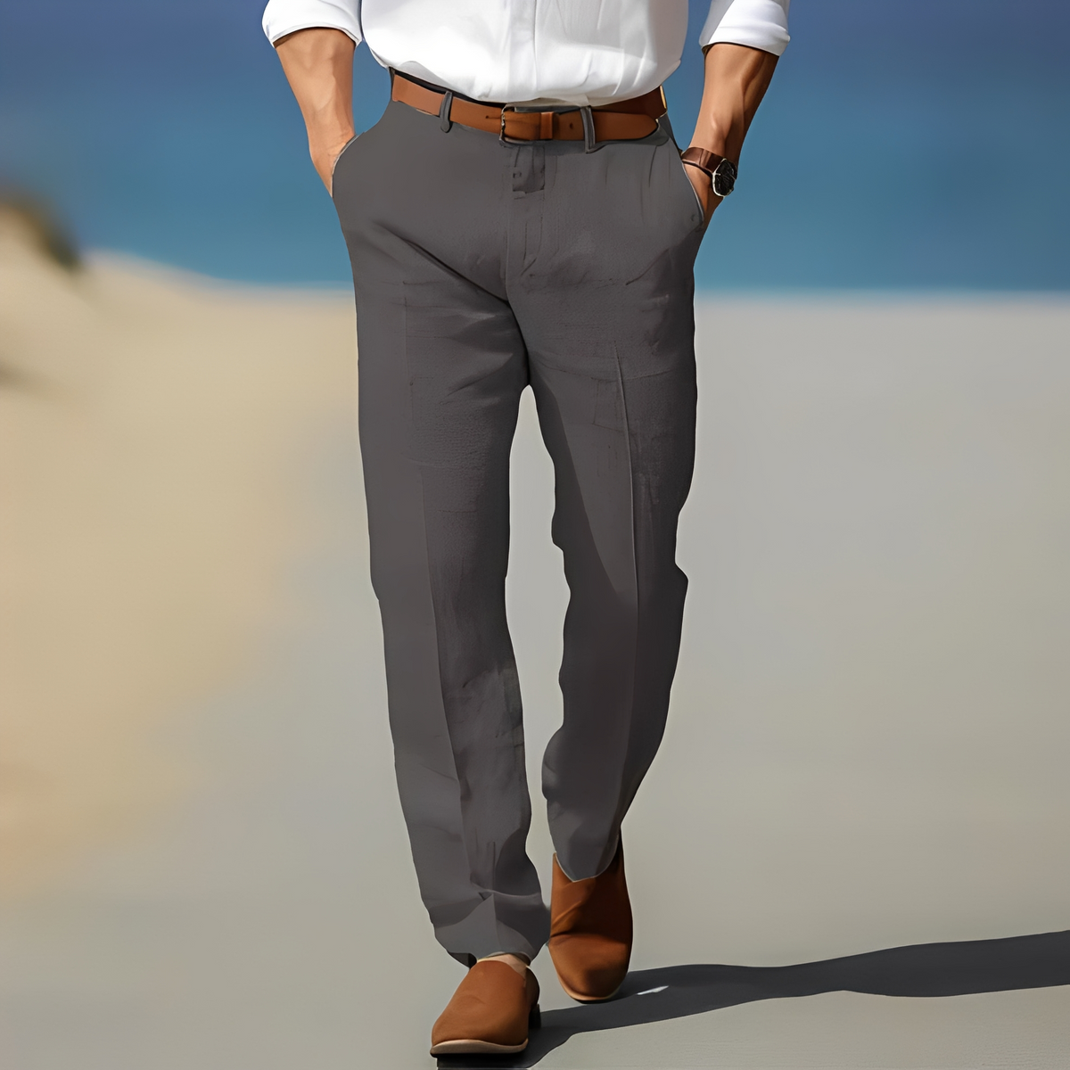 Kyle - Pantalon casual à la cheville pour homme