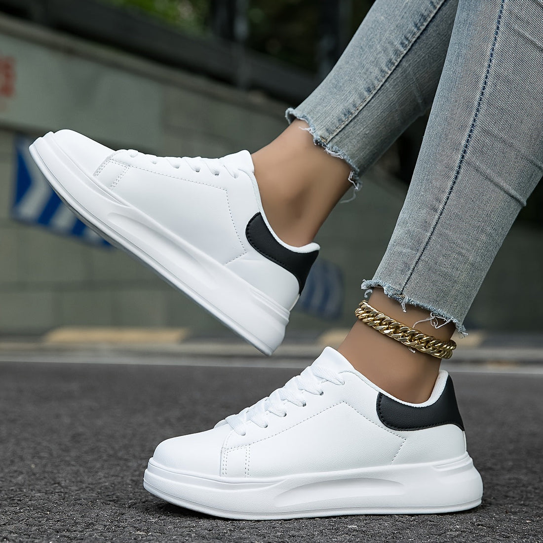 Layla - Baskets blanches pour femmes pour un style quotidien
