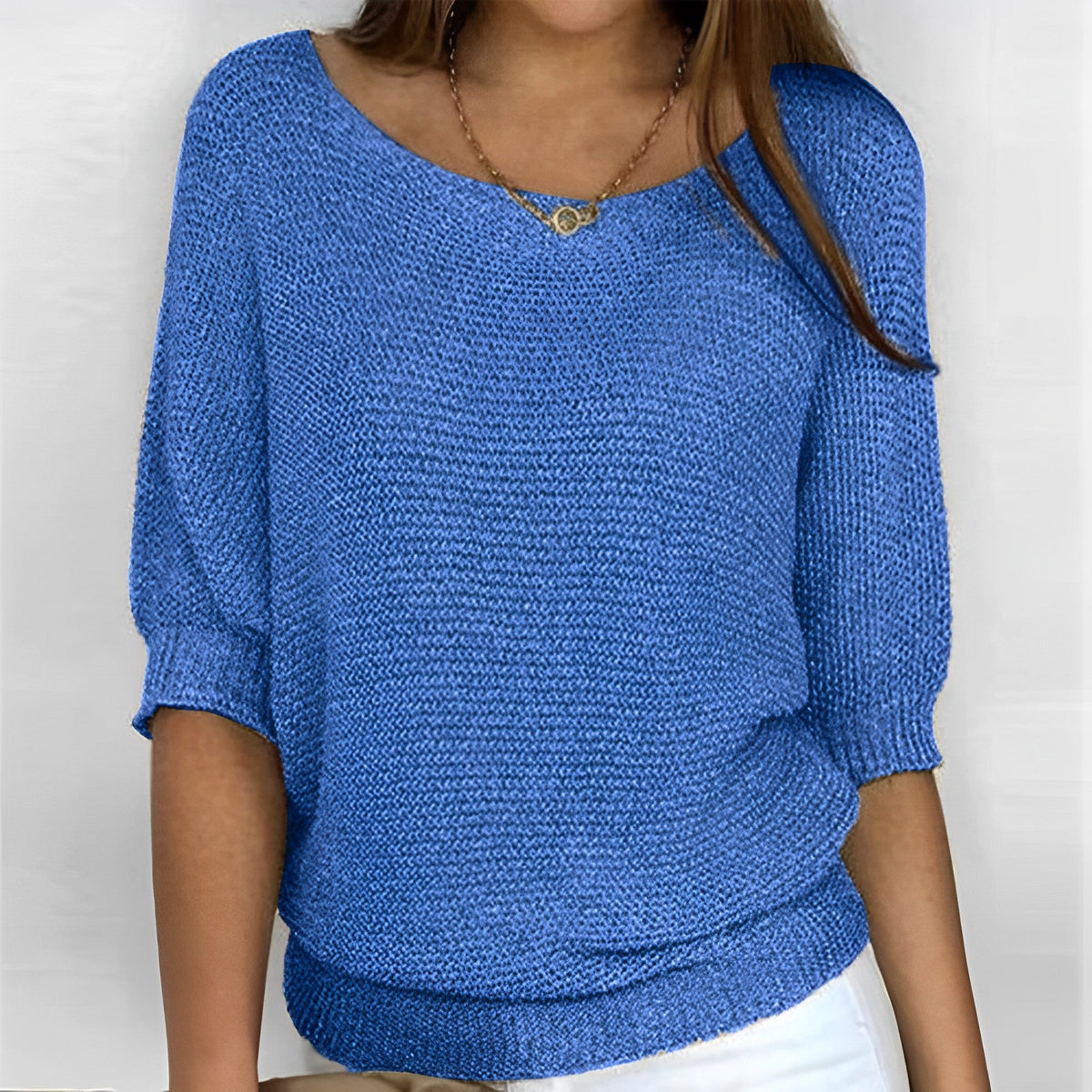 Leonie - Pull tendance à col rond