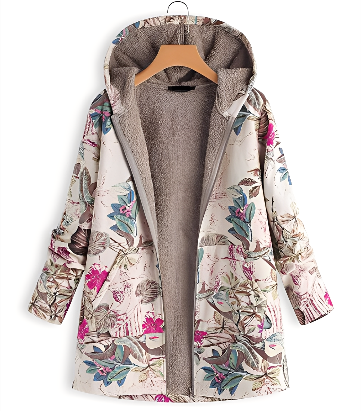 Jaslene - Classique, épaisse, chaude parka-veste pour femmes