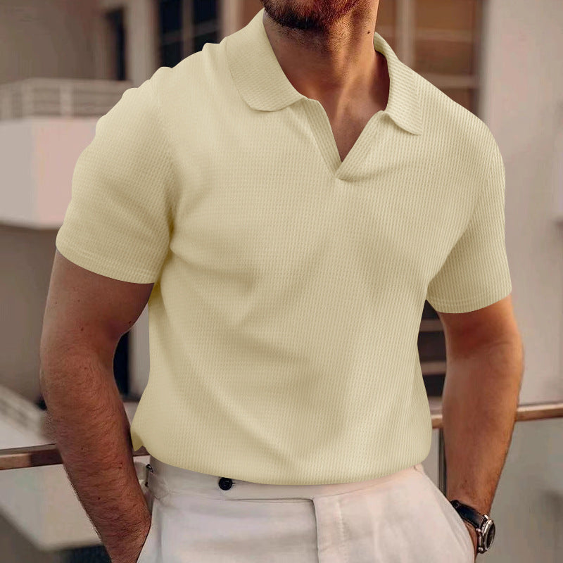 Ollie - Polo gaufré décontracté pour hommes