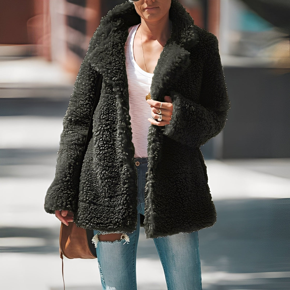 Catharine - Veste en polaire épaisse et stylée pour femmes