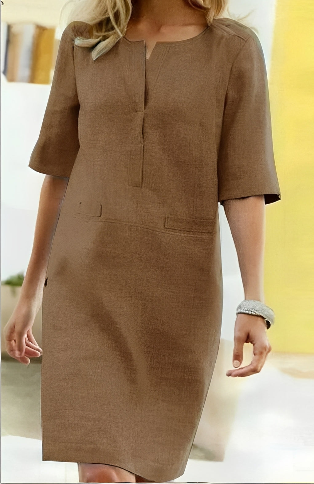 Bethany - Robe d'été confortable à manches courtes pour femmes