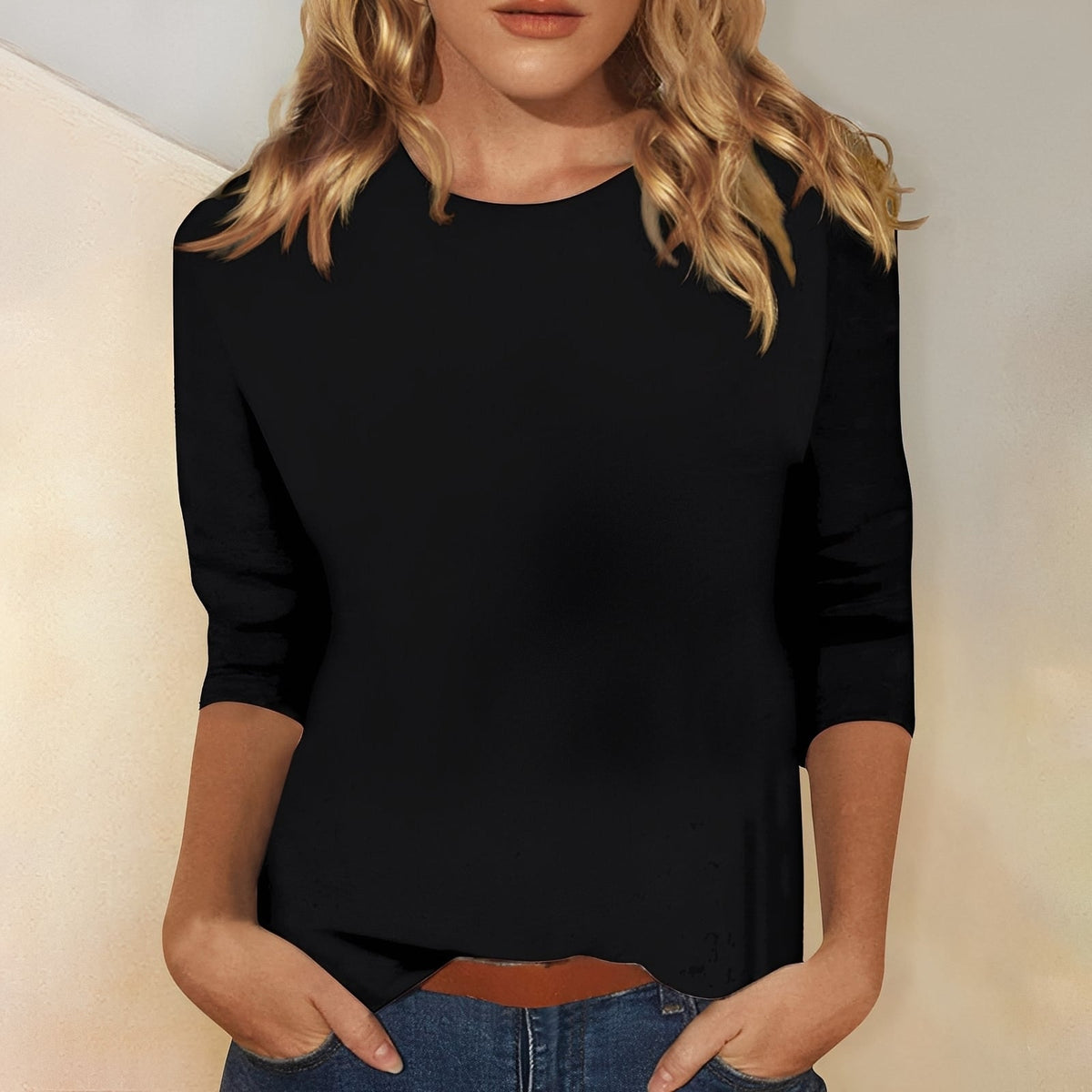 Katherina - T-shirt à col rond agréable à porter