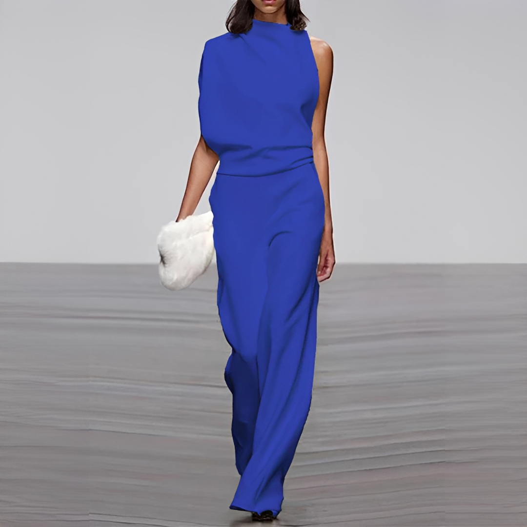 Noviem - Combinaison chic à encolure ronde pour femme